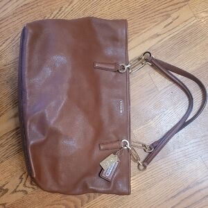 Coach Tan Leather Shoulder Bag
